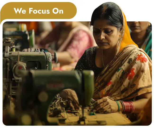 Empowering women through skill development and providing knowledge about their rights